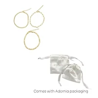 Tarnish Resistant 14k Gold Plated Curb Chain, Paper Clip Chain, and Figaro Chain Anklet Set