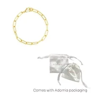14k Gold Plated Paper Clip Chain Anklet
