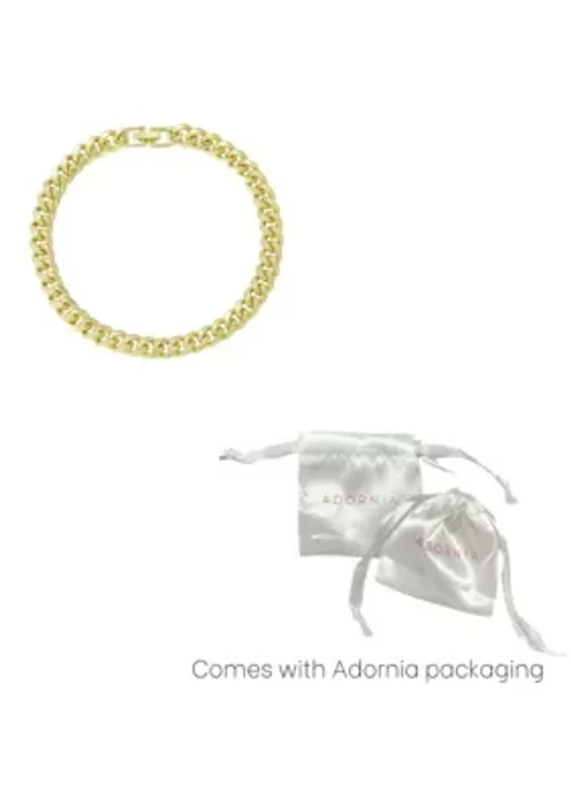 14k Gold Plated 10" 8mm Chunky Curb Chain Anklet