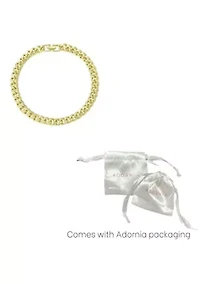 14k Gold Plated 10" 8mm Chunky Curb Chain Anklet