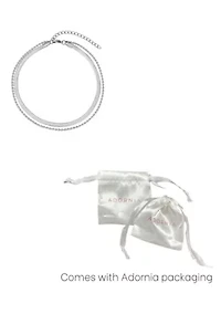 Tarnish Resistant Silver Layered Anklet