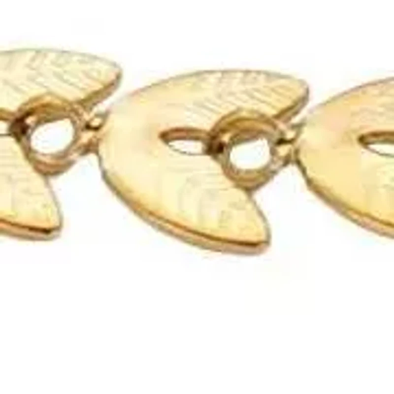 Tarnish Resistant 18k Gold Plated Set of Three Adjustable Chain Anklets
