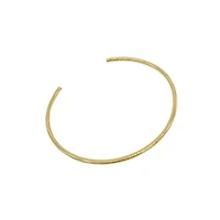 Tarnish Resistant 14k Gold Plated Thin Cuff Bracelet