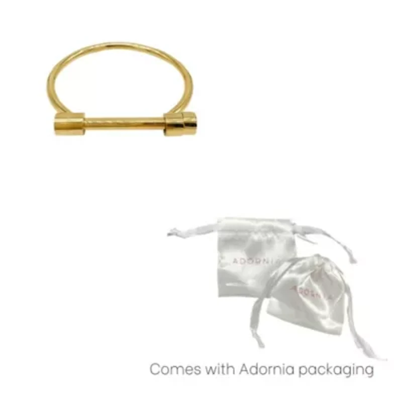 Tarnish Resistant 14k Gold Plated Screw Cuff