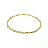 14k Gold Plated Bamboo Bangle