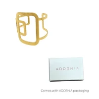 Tarnish Resistant 14k Gold Plated Sculptural Cuff