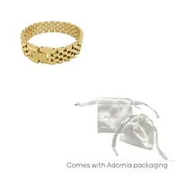 Tarnish Resistant 14k Gold Plated Watch Band Bracelet