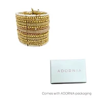 Mixed Media Beaded Bracelet gold