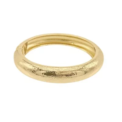 14k Gold Plated Texturized Bangle