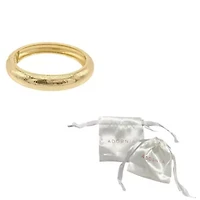 14k Gold Plated Texturized Bangle