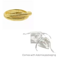 14k Gold Plated 2-Layer Omega Chain Bracelet