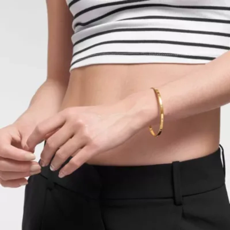 Tarnish Resistant 14k Gold Plated Bangle Stacker