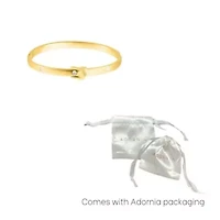 14k Gold Plated Belt Bangle Bracelet