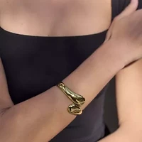 Gold Plated Overlapping Cuff