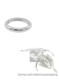 Silver Plated Texturized Bangle