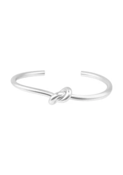 Silver Plated Knot Cuff Bracelet