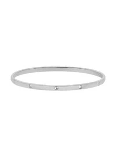 Tarnish Resistant Silver Plated Bangle Stacker