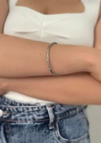 Tarnish Resistant Silver Plated Bangle Stacker