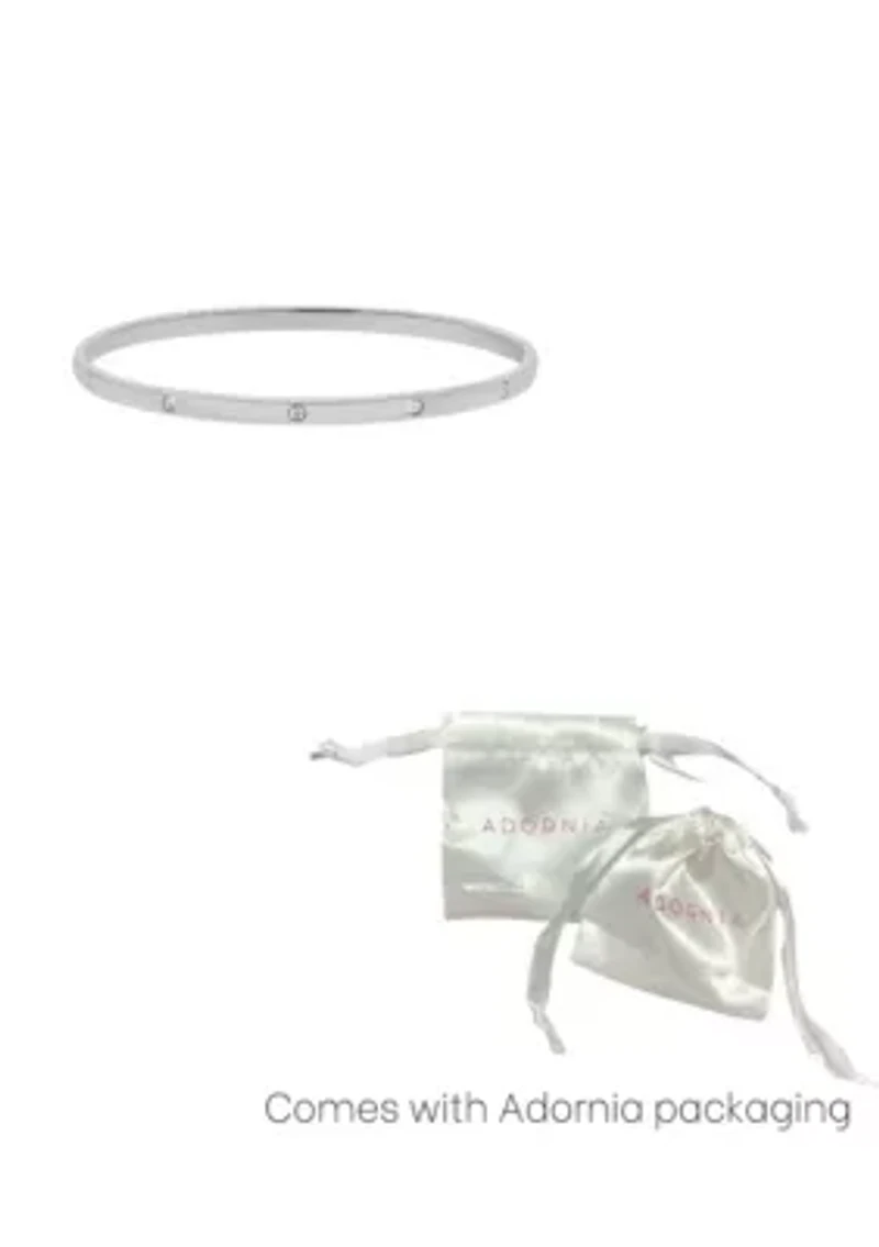 Tarnish Resistant Silver Plated Bangle Stacker