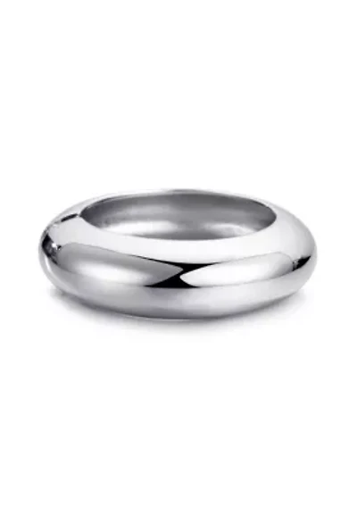 Silver Chunky Dome Bangle