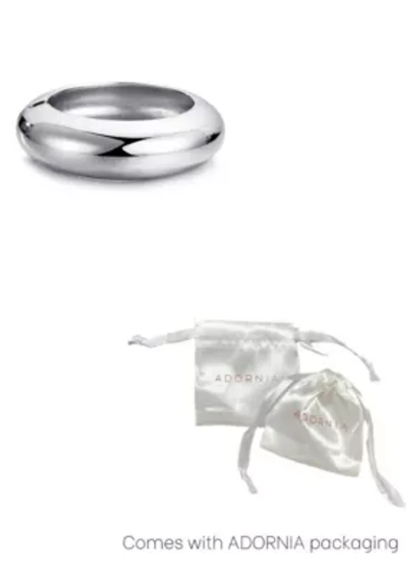 Silver Chunky Dome Bangle