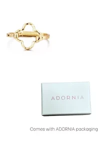 Hammered Clover Open Clover Cuff