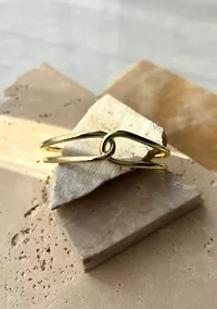 14k Gold Plated Overlapping Cuff