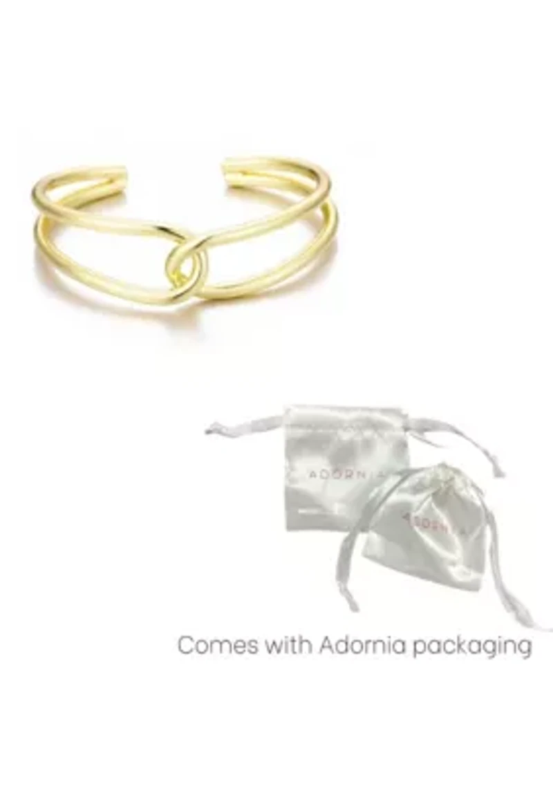 14k Gold Plated Overlapping Cuff