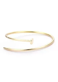 Gold Plated Thin Nail Cuff