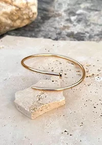 Gold Plated Thin Nail Cuff