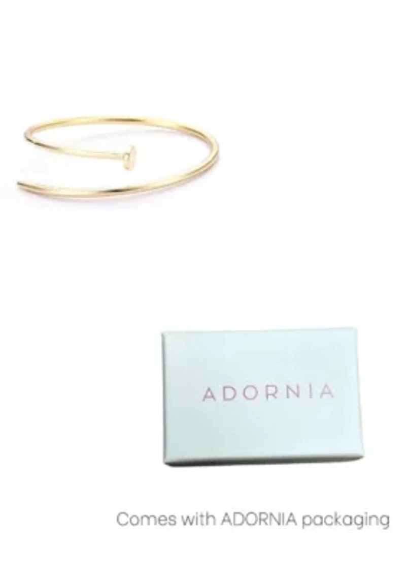 Gold Plated Thin Nail Cuff