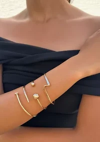Gold Plated 3-Cuff Set