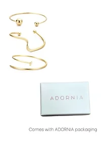 Gold Plated 3-Cuff Set