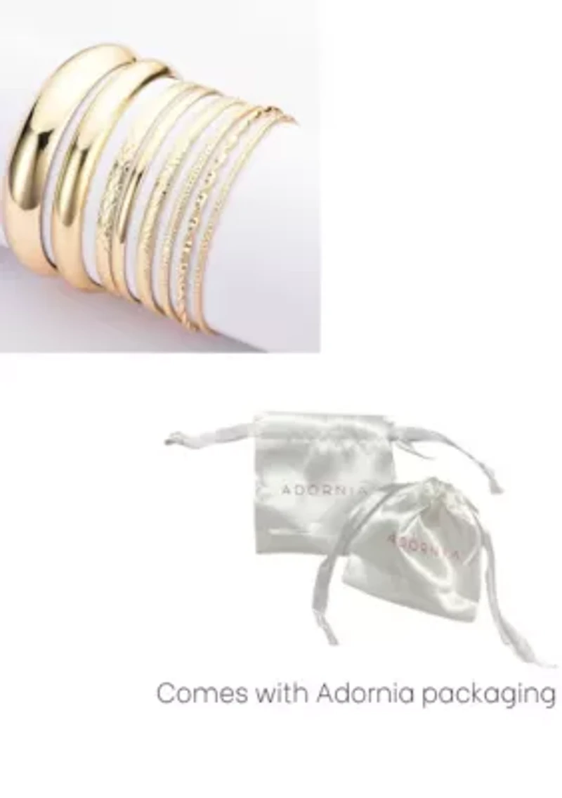 Gold Plated 8-Bangle Set