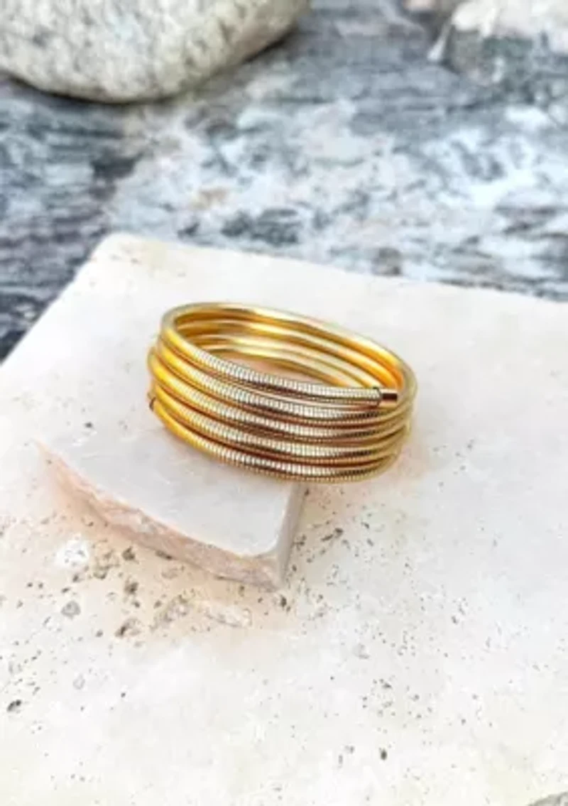 Flexible Coil Stack Bracelet