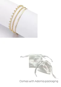 14k Gold Plated 3-Chain Set