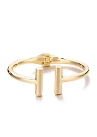 Gold Plated Bar Cuff