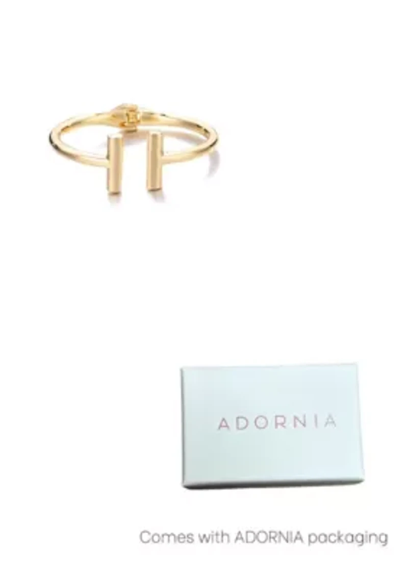 Gold Plated Bar Cuff