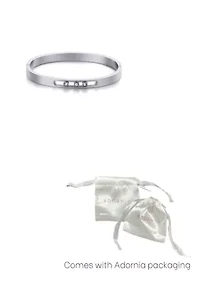 Tarnish Resistant Silver Sliding Stones Cuff