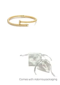 Tarnish Resistant 18k Gold Plated Beaded Nail Cuff