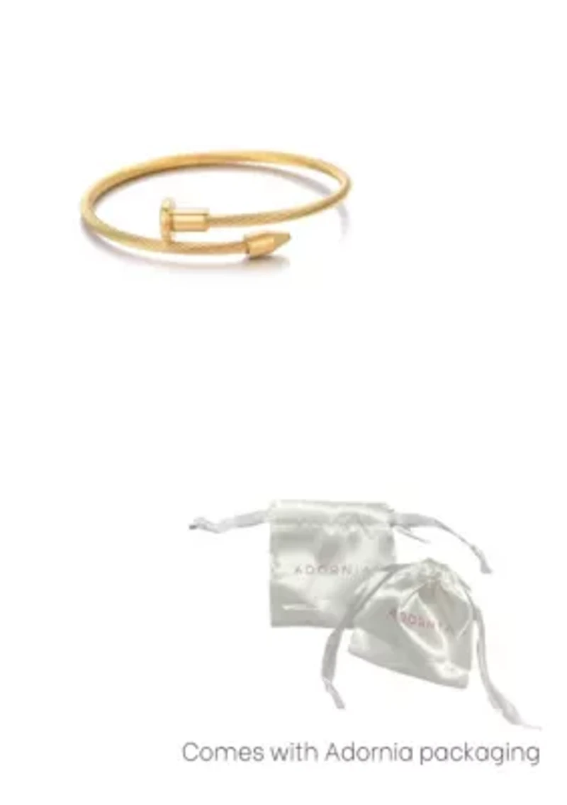 Tarnish Resistant 18k Gold Plated Nail Head Wrap Cuff