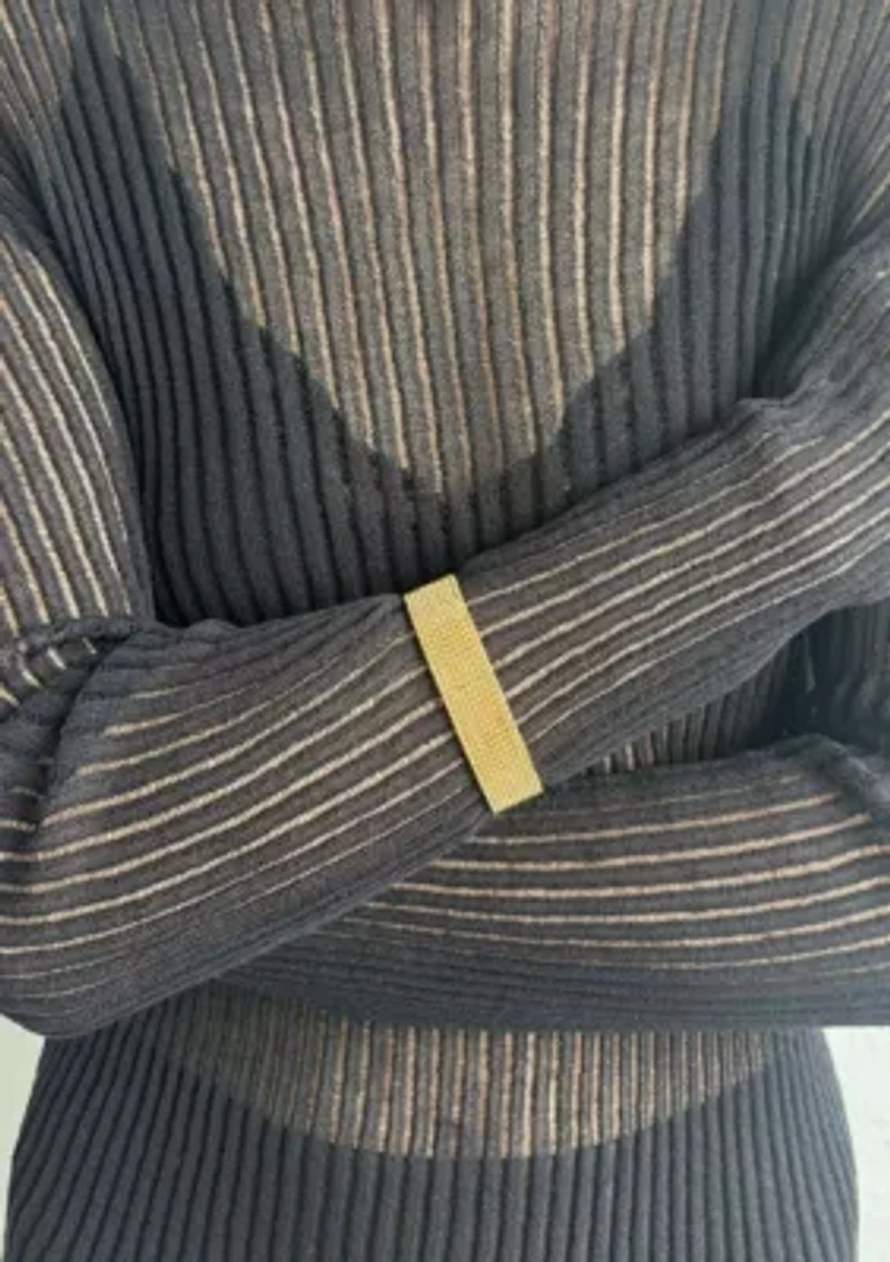 Tarnish Resistant 18k Gold Plated Fringe Cuff