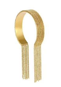 Tarnish Resistant 18k Gold Plated Fringe Cuff
