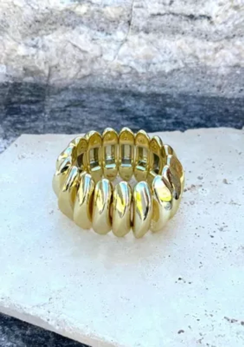 Gold Stretch Cuff