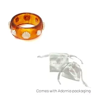 Shell and Pearl-Studded Tortoise Cuff