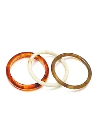 3-Piece Resin Bangle Set
