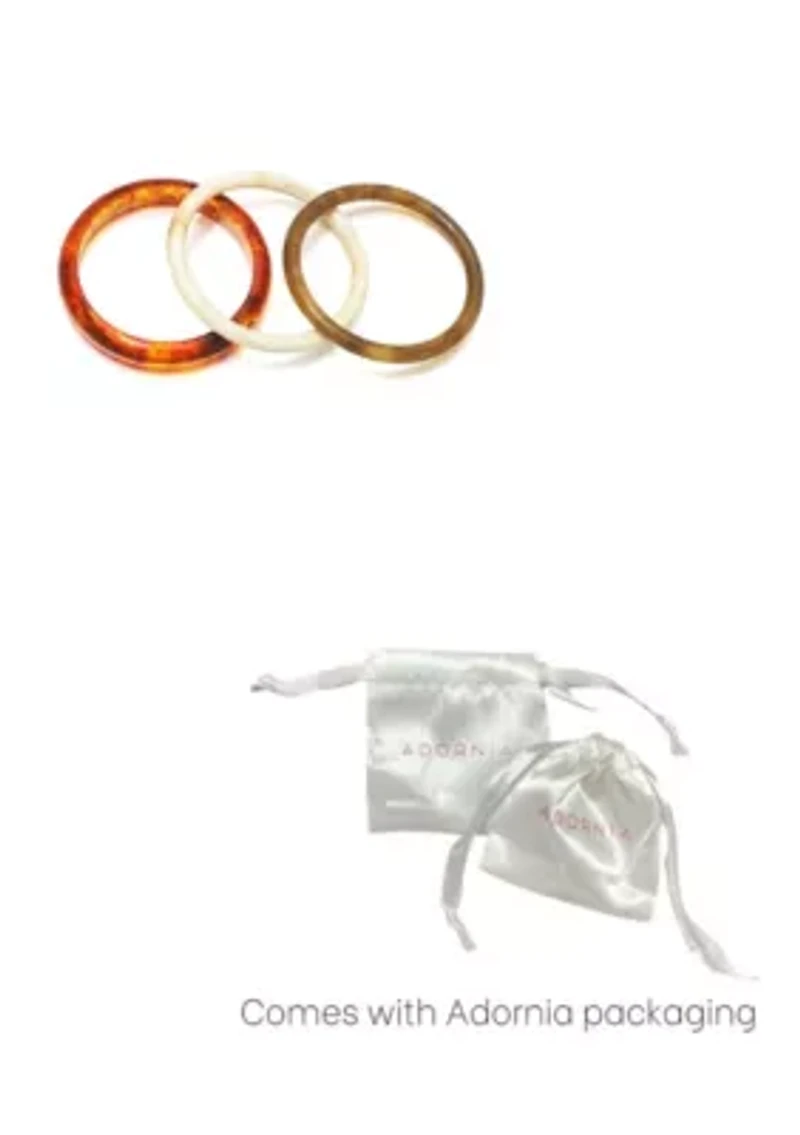 3-Piece Resin Bangle Set