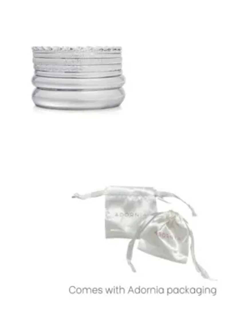 Silver Plated 8-Bangle Set