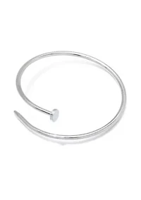 Silver Plated Thin Nail Cuff