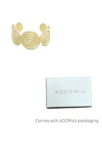 Gold Plated Swirl Cuff